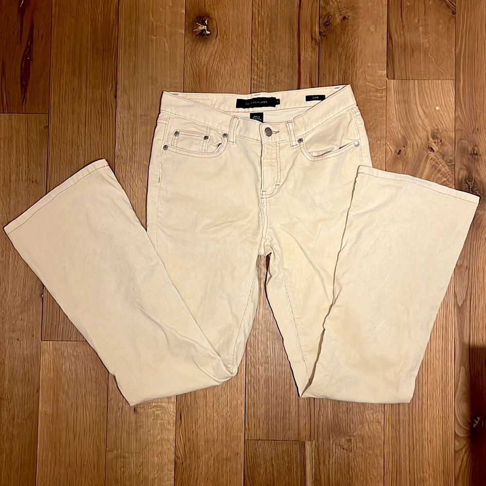 Vintage flare Calvin Klein Jeans in Cream